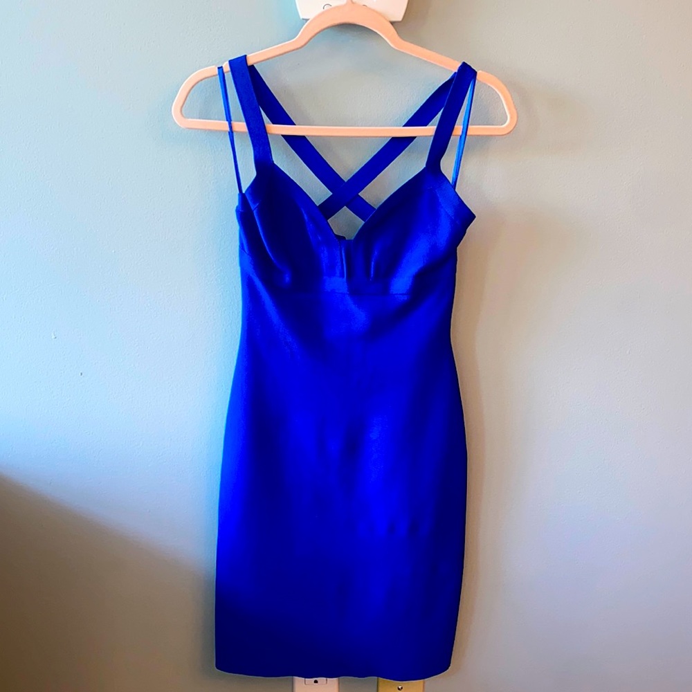 BCBG Blue Cocktail Dress